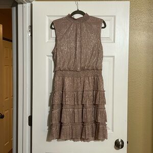 MSK Brand new with tags Ice Chic Ruffle Dress in Soft Pink Size Large